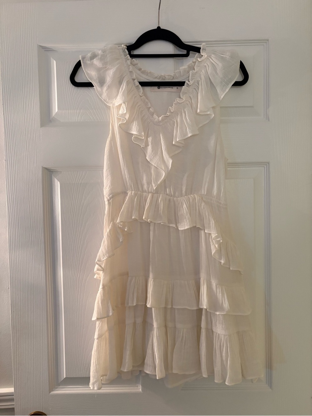 The Impeccable Pig Cream Ruffle-Neck Blouse